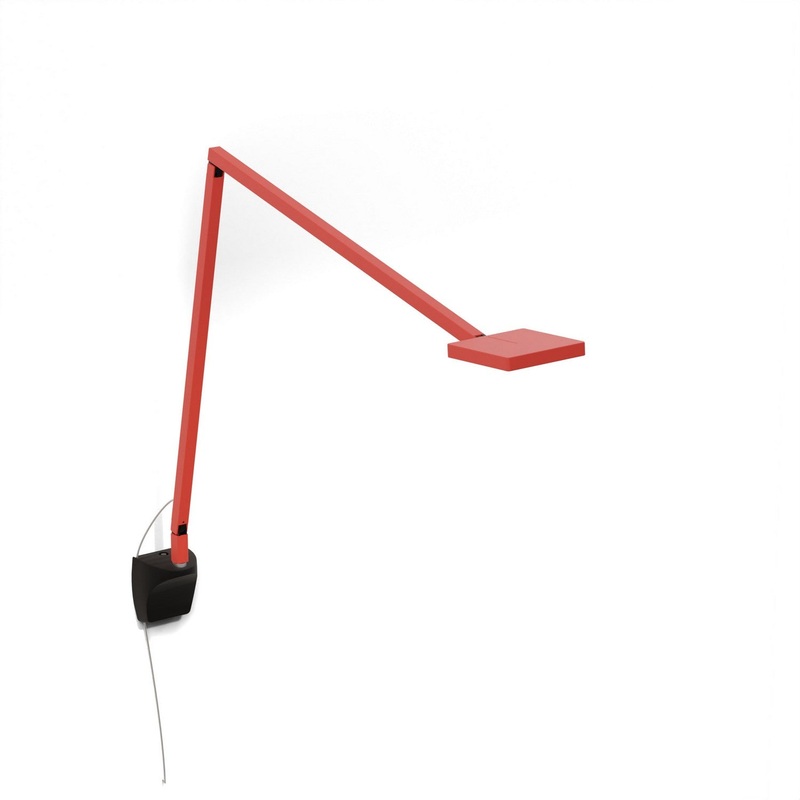 Koncept FCD-2-MFR-WAL Focaccia LED Desk Lamp, Matte Fire Red