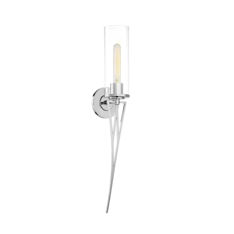 Minka-Lavery 1080-613 Regal Terrace One Light Wall Sconce, Polished Nickel