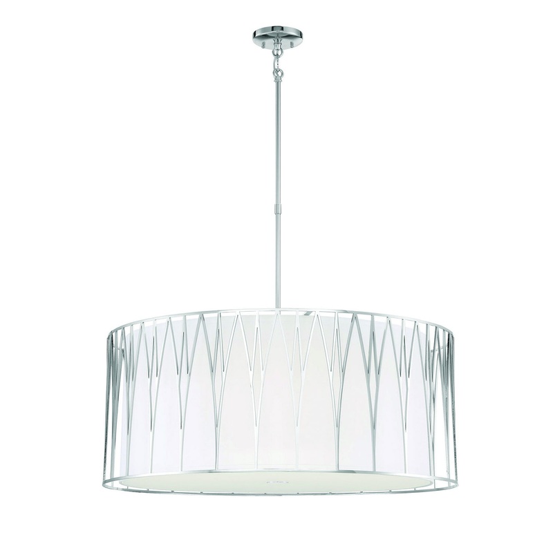 Minka-Lavery 1084-613-L Regal Terrace LED Pendant, Polished Nickel