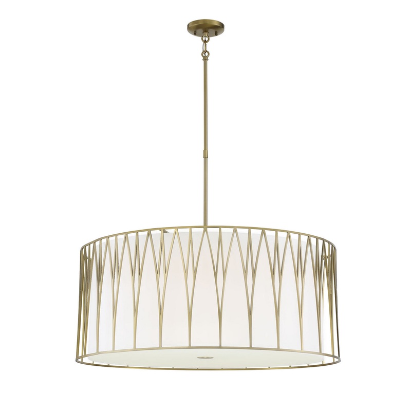 Minka-Lavery 1084-695-L Regal Terrace LED Pendant, Soft Brass
