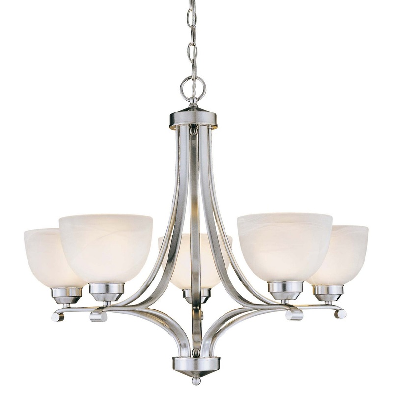 Minka-Lavery 1425-84 Paradox Five Light Chandelier, Brushed Nickel