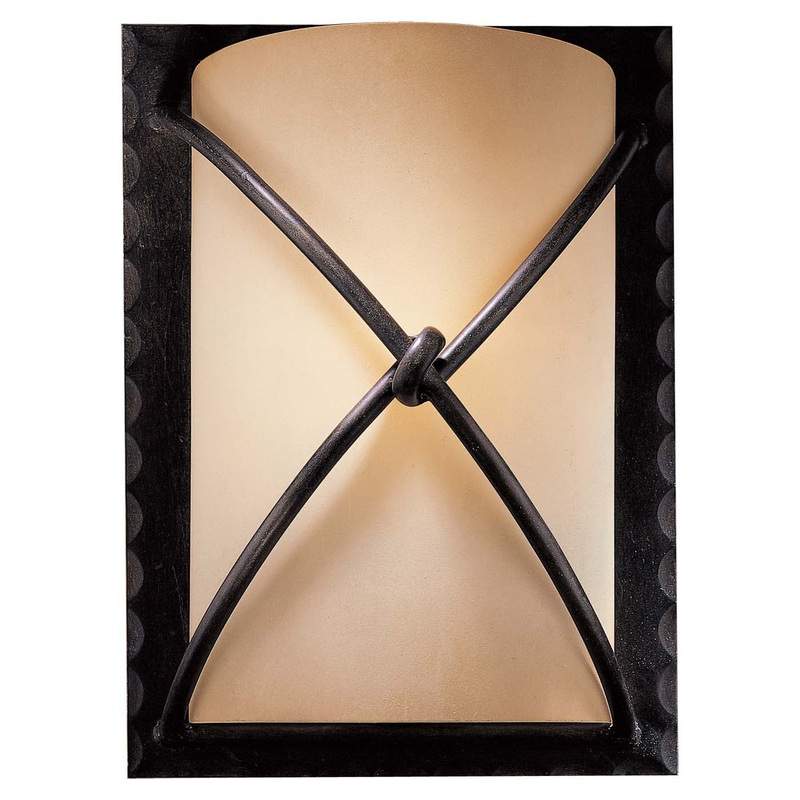 Minka-Lavery 1972-138 Aspen Ii One Light Wall Sconce, Aspen Bronze