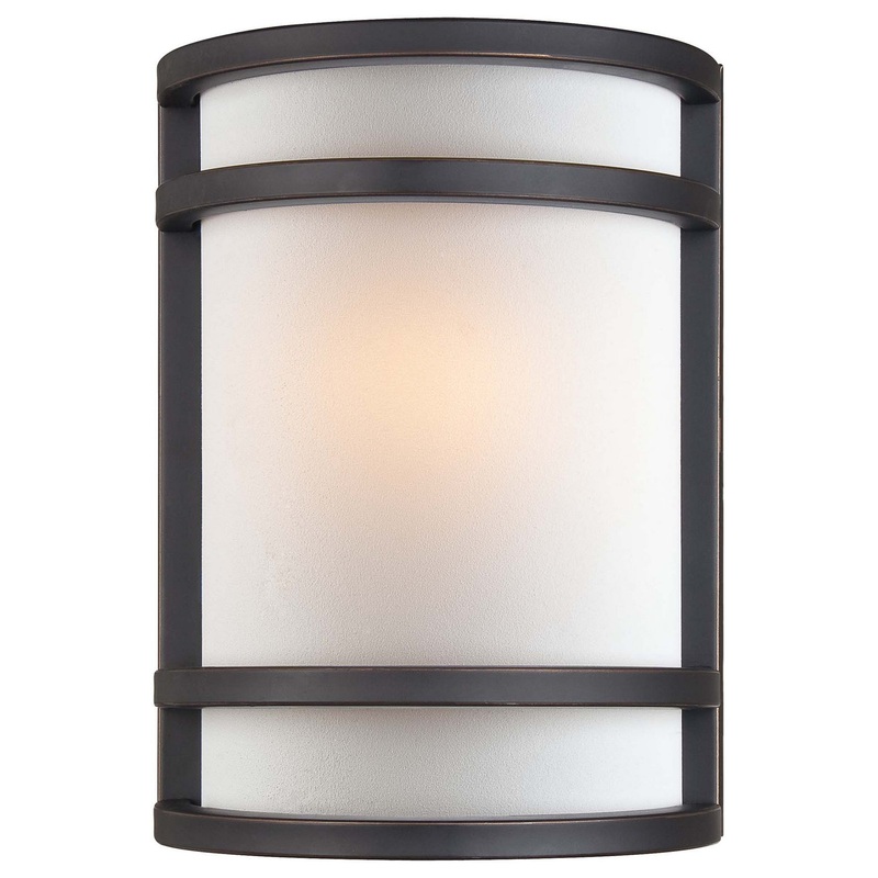 Minka-Lavery 348-37B One Light Wall Mount, Dark Restoration Bronze