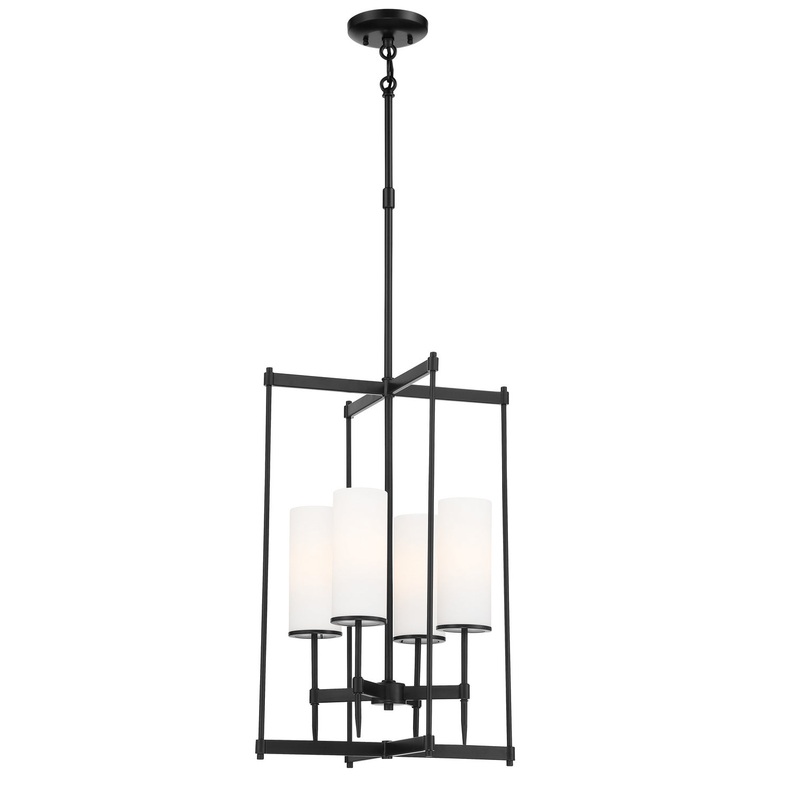 Minka-Lavery 3844-66A First Avenue Four Light Pendant, Coal