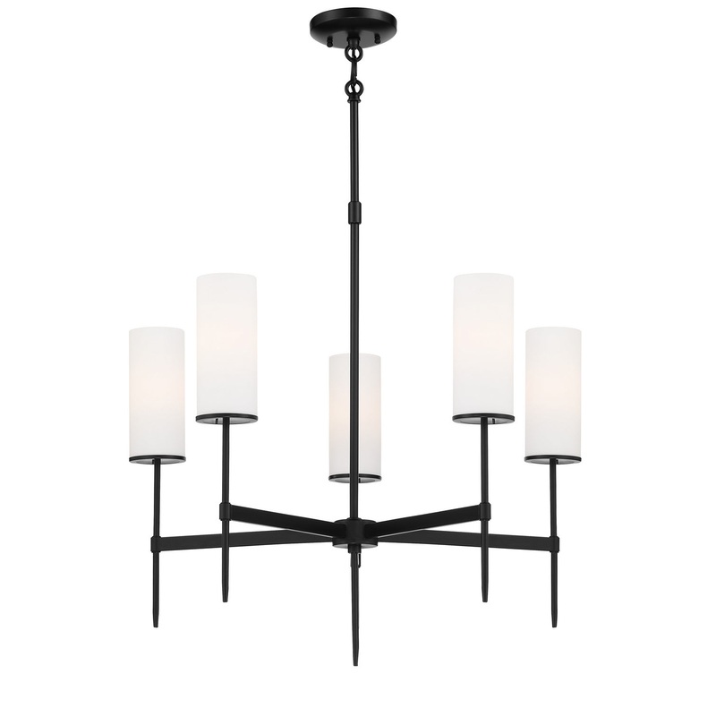 Minka-Lavery 3845-66A First Avenue Five Light Chandelier, Coal