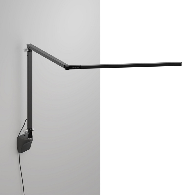 Koncept AR3000-CD-MBK-WAL Z-Bar LED Desk Lamp, Metallic Black