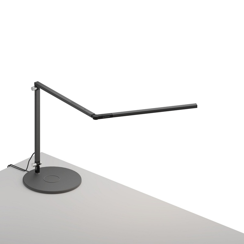 Koncept AR3100-WD-MBK-QCB Z-Bar LED Desk Lamp, Metallic Black