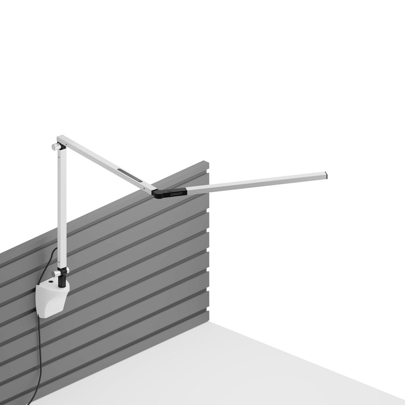 Koncept AR3100-WD-WHT-SLT Z-Bar LED Desk Lamp, White