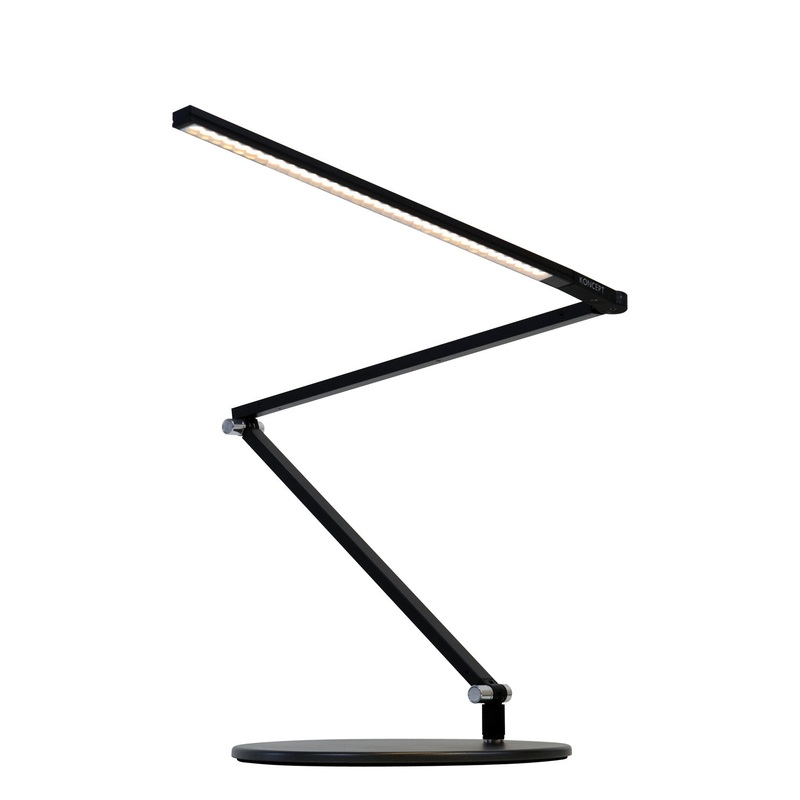 Koncept AR3200-CD-MBK-DSK Z-Bar LED Desk Lamp, Metallic Black