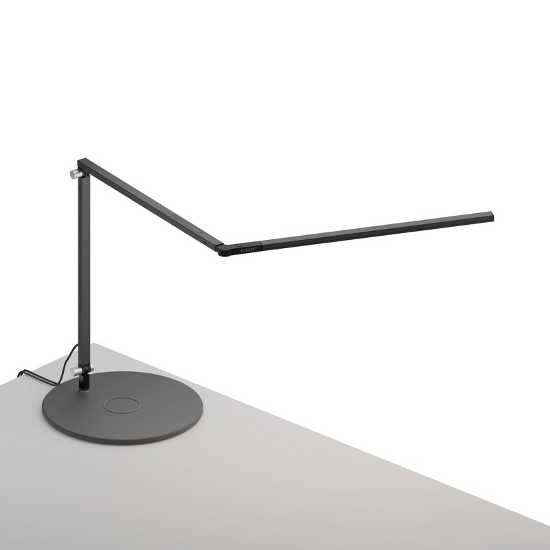Koncept AR3200-CD-MBK-QCB Z-Bar LED Desk Lamp, Metallic Black