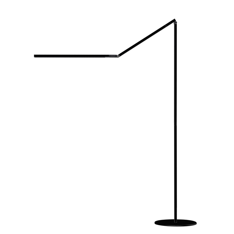 Koncept AR5000-CD-MBK-FLR Z-Bar LED Floor Lamp, Metallic Black