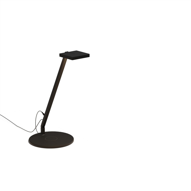 Koncept FCD-1-MTB-QCB Focaccia LED Desk Lamp, Matte Black