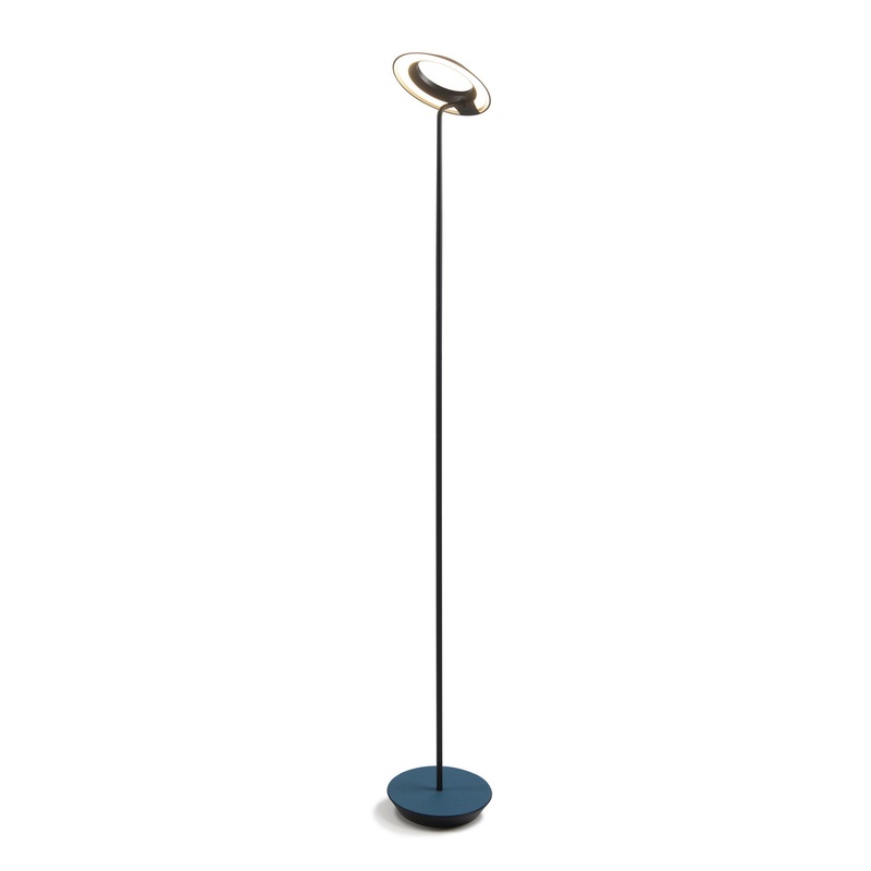 Koncept RYO-SW-MTB-AZF-FLR Royyo LED Floor Lamp, Matte Black Body, Azure Felt