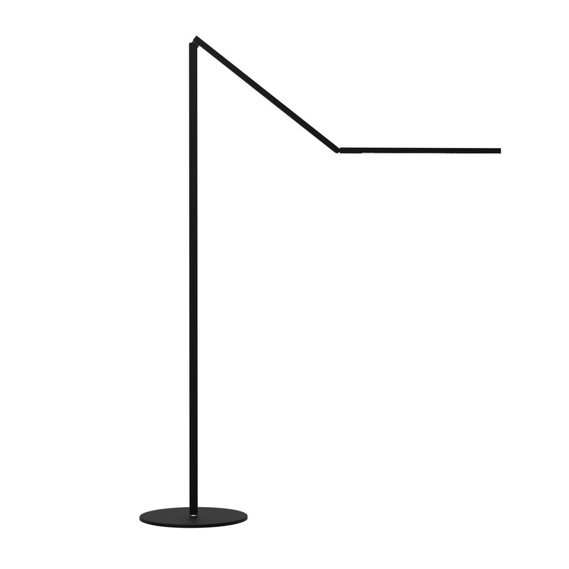 Koncept ZBF5000-MTB Z-Bar LED Floor Lamp, Matte Black