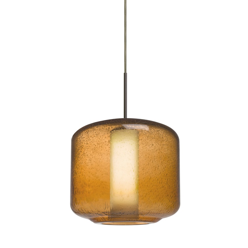 Besa 1JT-NILES10AO-BR Niles One Light Pendant Bronze