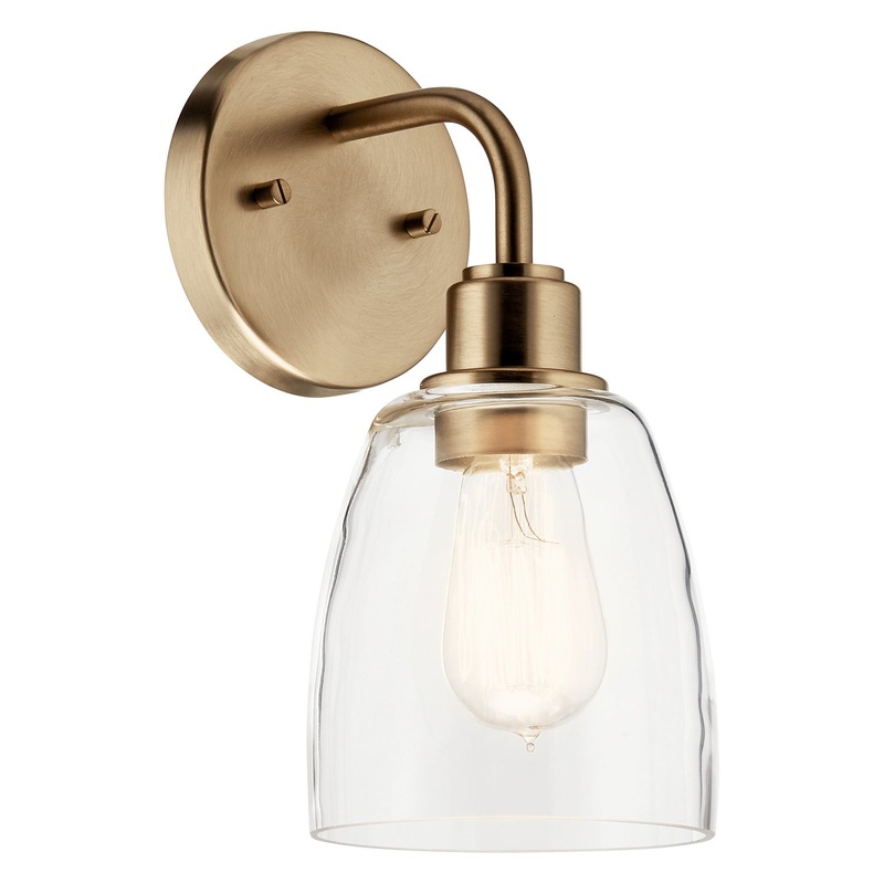Kichler 55100CPZ Meller One Light Wall Sconce, Champagne Bronze
