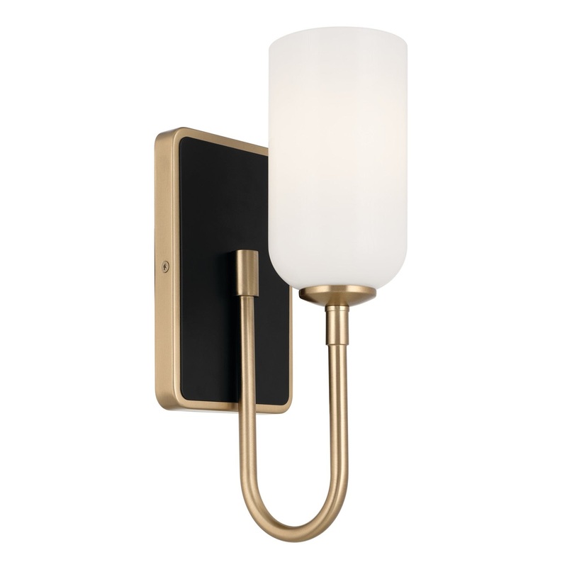 Kichler 55161CPZ Solia One Light Wall Sconce, Champagne Bronze
