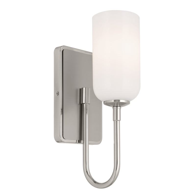 Kichler 55161PN Solia One Light Wall Sconce, Polished Nickel