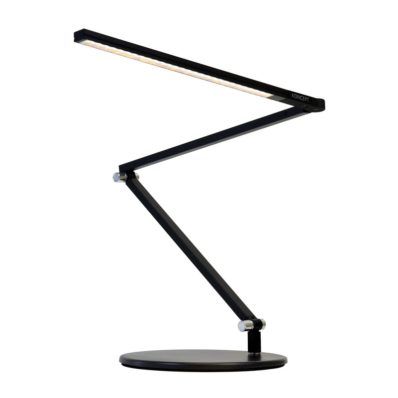 Koncept AR3100-CD-MBK-DSK Z-Bar LED Desk Lamp, Metallic Black