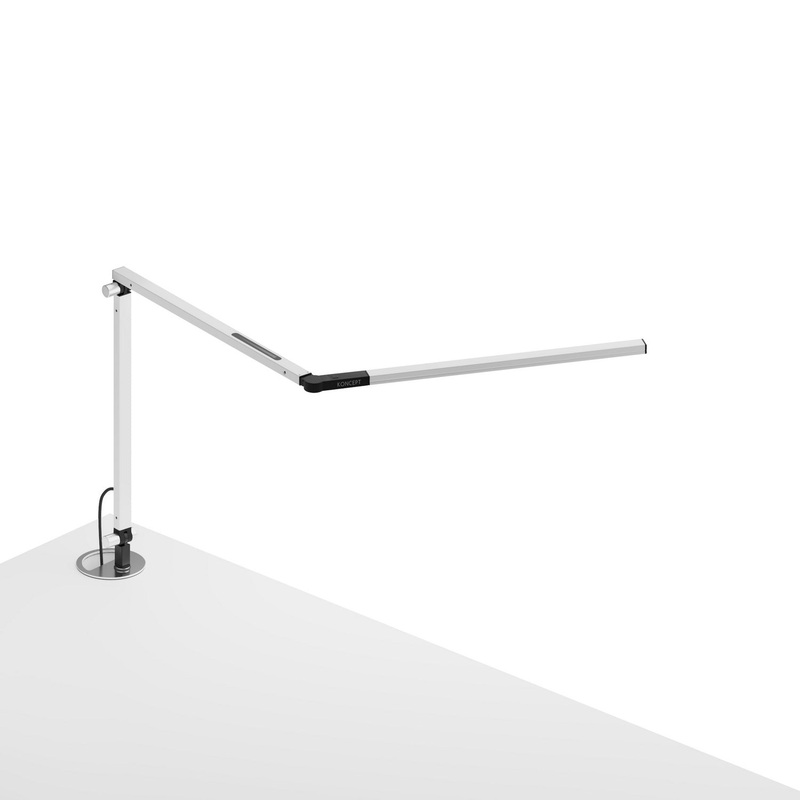 Koncept AR3100-WD-WHT-GRM Z-Bar LED Desk Lamp, White