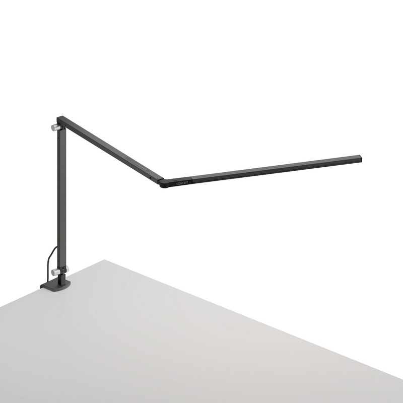 Koncept AR3200-CD-MBK-CLP Z-Bar LED Desk Lamp, Metallic Black
