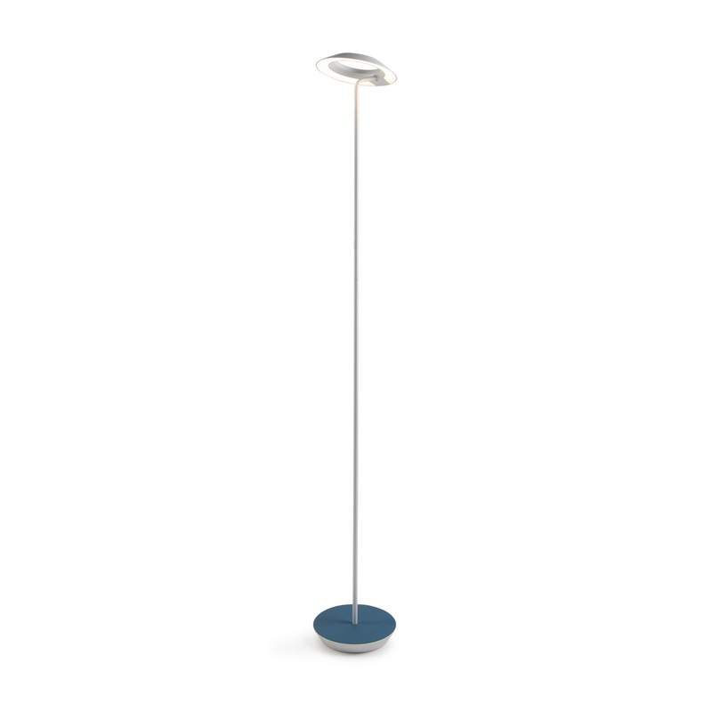 Koncept RYO-SW-MWT-AZF-FLR Royyo LED Floor Lamp, Matte White Body, Azure Felt