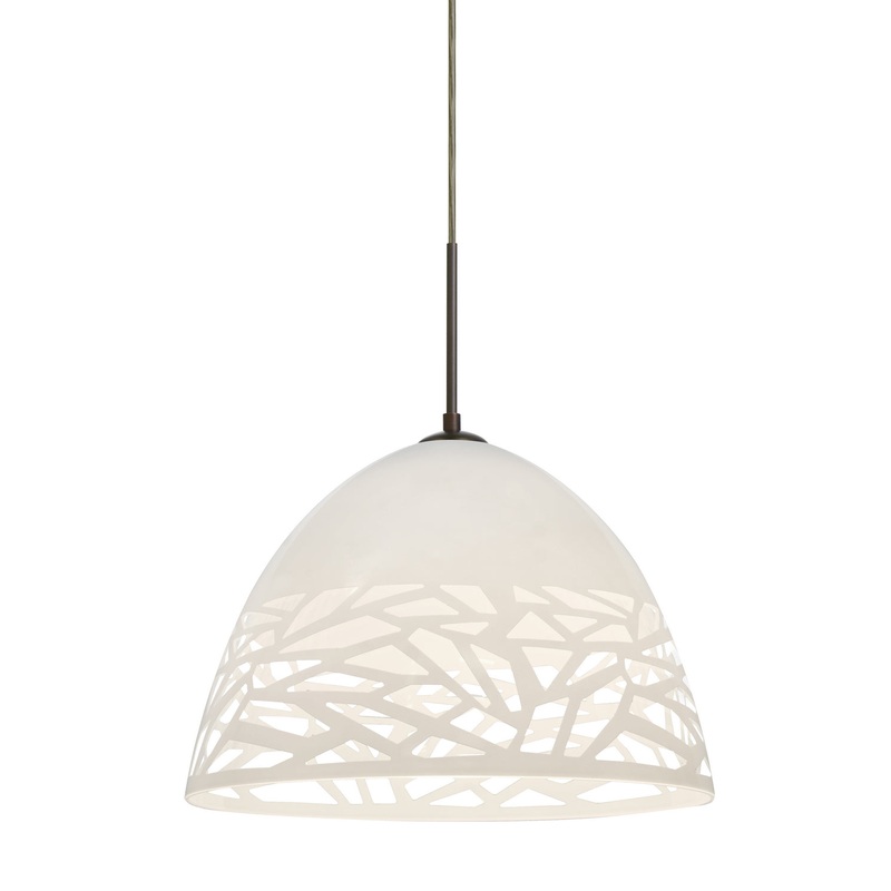 Besa 1JT-KIEVWH-LED-BR Kiev One Light Pendant Bronze