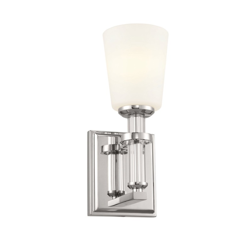 Kichler 55145PN Rosalind One Light Wall Sconce, Polished Nickel