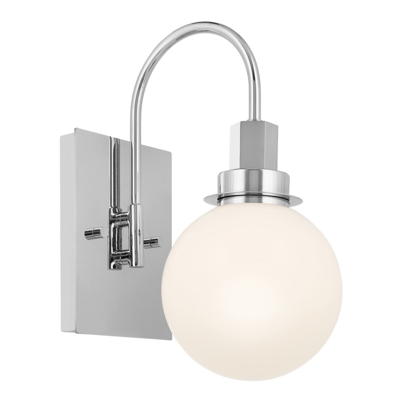 Kichler 55149CH Hex One Light Wall Sconce, Chrome