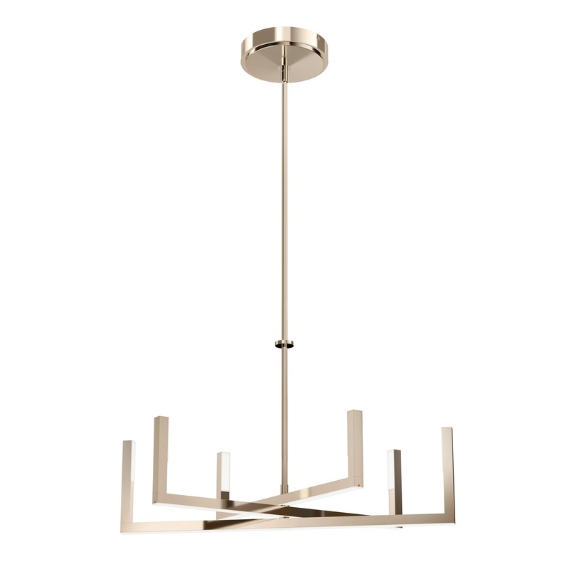 Kichler 84313PN Priam LED Chandelier, Polished Nickel