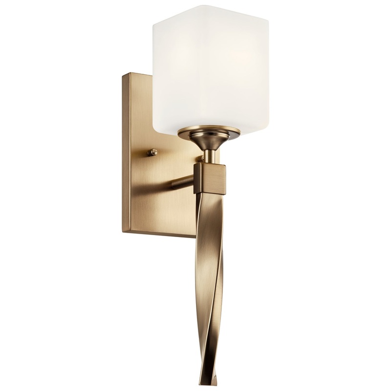 Kichler 55000CPZ Marette One Light Wall Sconce, Champagne Bronze