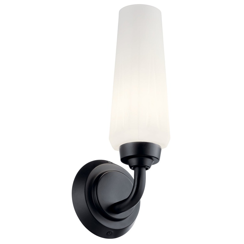 Kichler 55073BK Truby One Light Wall Sconce, Black