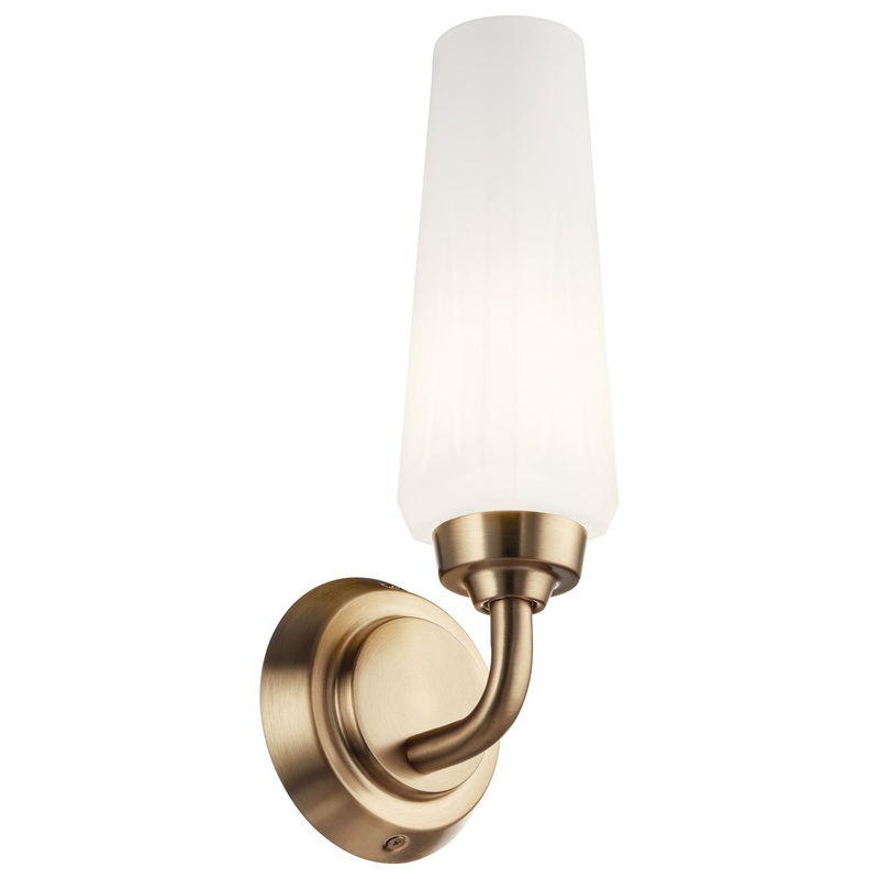 Kichler 55073CPZ Truby One Light Wall Sconce, Champagne Bronze