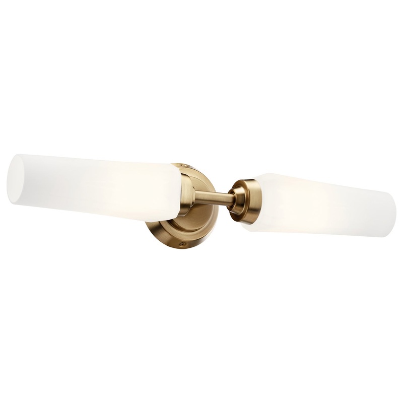 Kichler 55074CPZ Truby Two Light Wall Sconce, Champagne Bronze