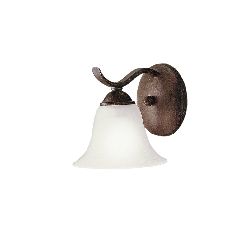 Kichler 6719TZ Dover One Light Wall Sconce, Tannery Bronze