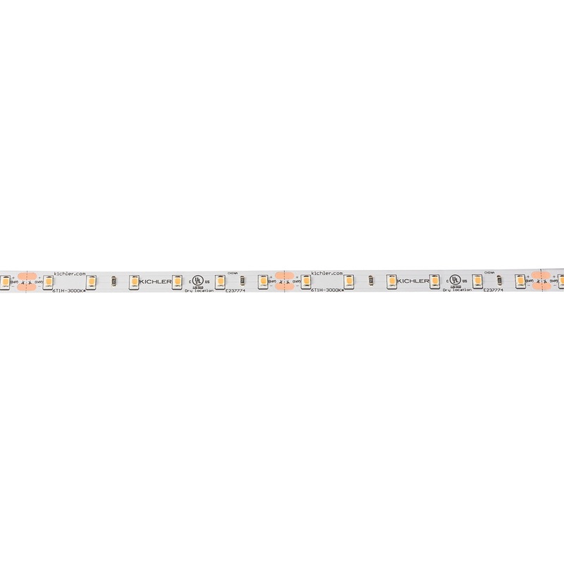 Kichler 6T110H27WH 6Tl Dry Tape 24V LED Tape, White Material (Not Painted)