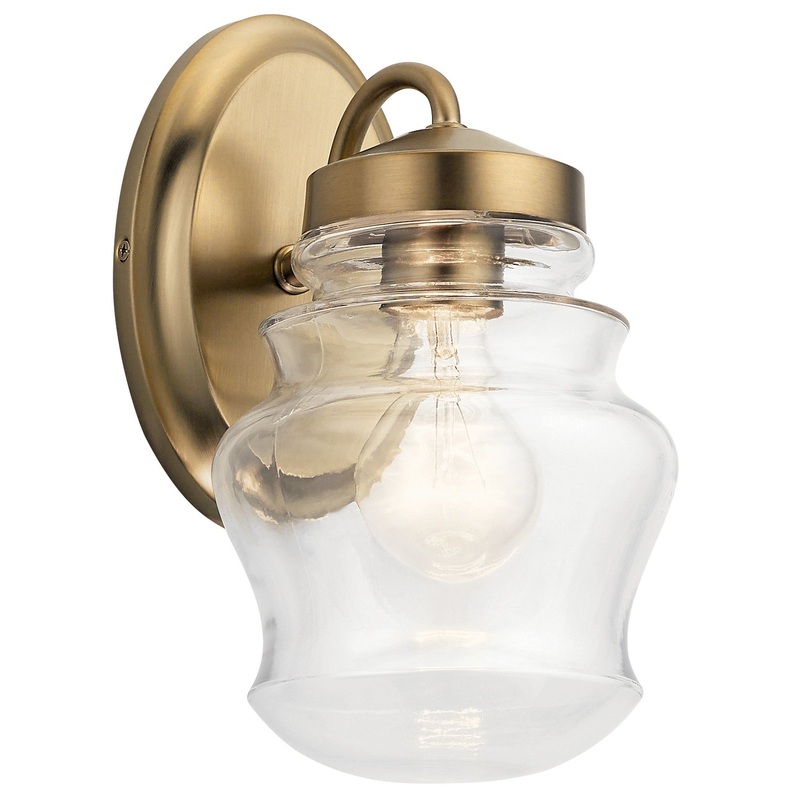 Kichler 55037CLZ Janiel One Light Wall Sconce, Classic Bronze (Discontinued)
