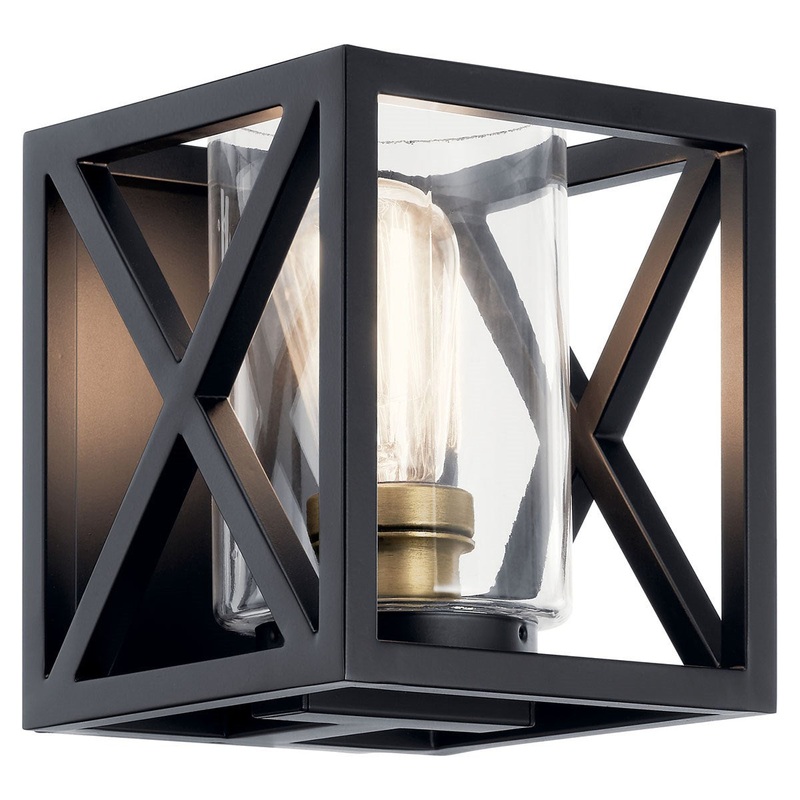 Kichler 55063BK Moorgate One Light Wall Sconce, Black