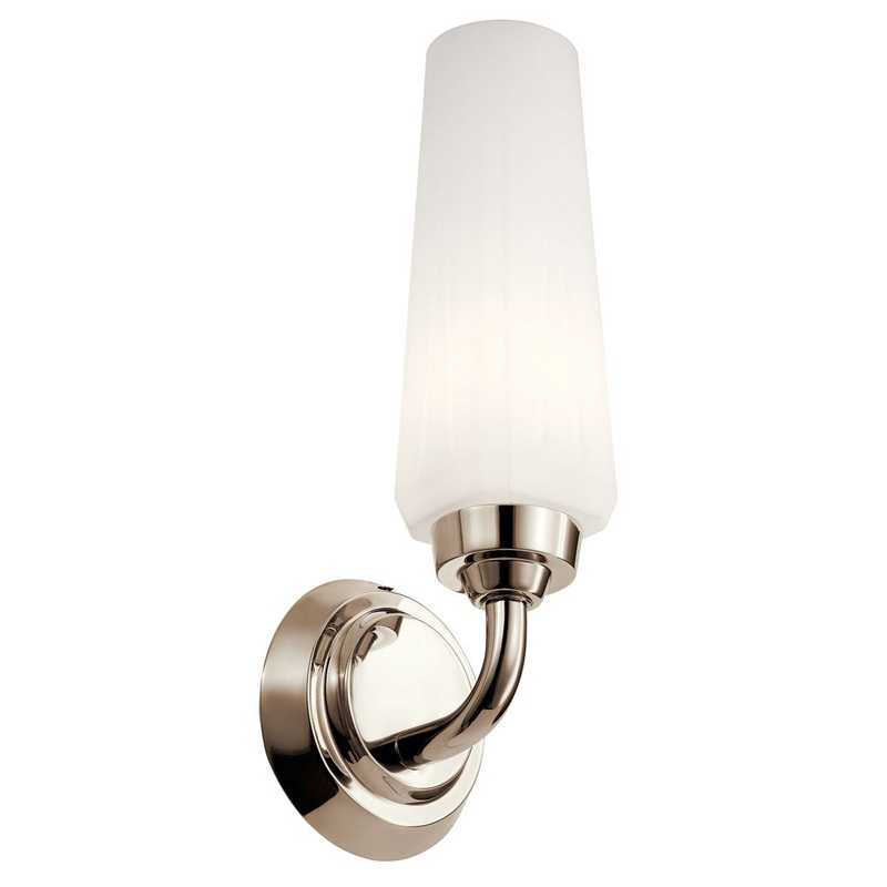Kichler 55073PN Truby One Light Wall Sconce, Polished Nickel