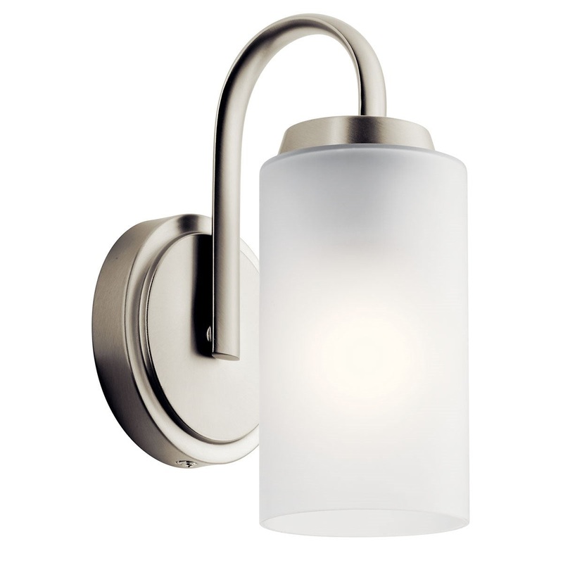 Kichler 55085NI Kennewick One Light Wall Sconce, Brushed Nickel