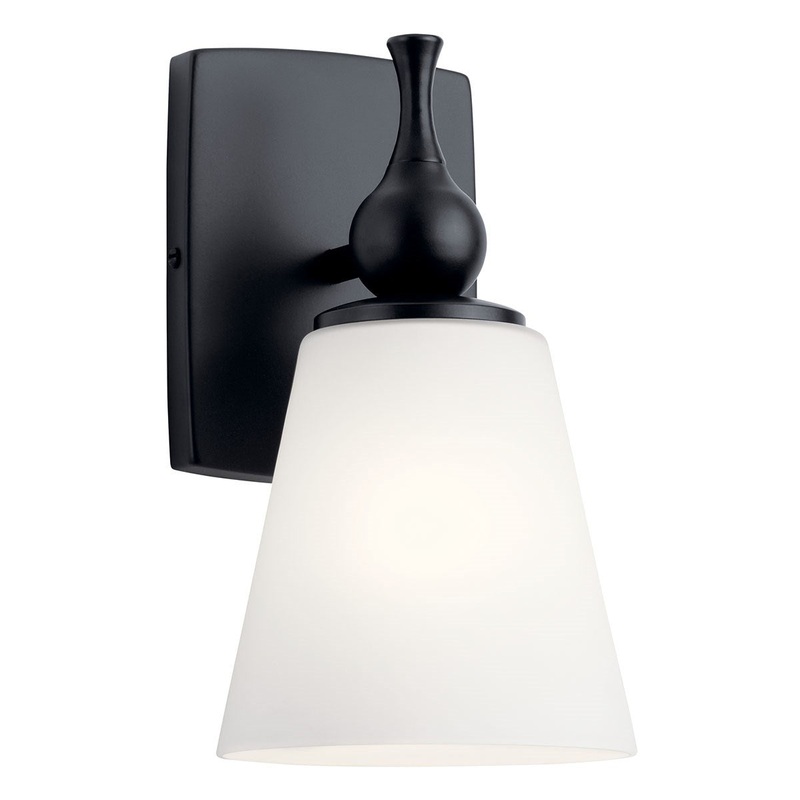 Kichler 55090BK Cosabella One Light Wall Sconce, Polished Nickel