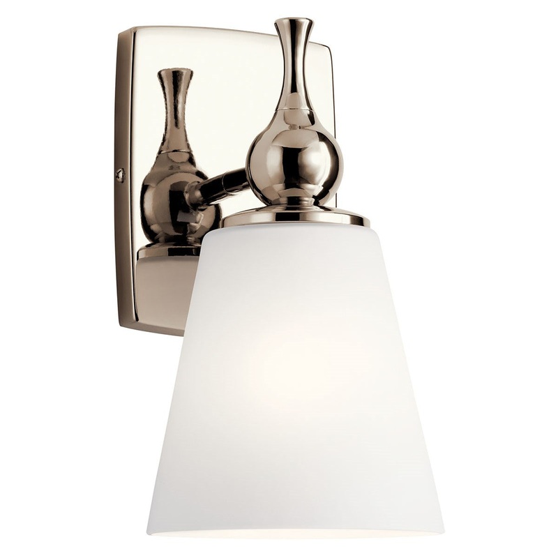 Kichler 55090PN Cosabella One Light Wall Sconce, Polished Nickel