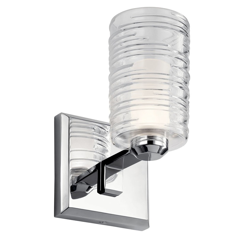 Kichler 55095CH Giarosa One Light Wall Sconce, Chrome