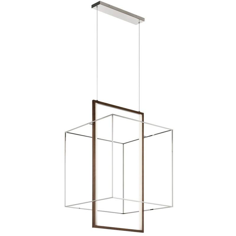 Kichler 84044 Viho LED Foyer Chandelier, Polished Nickel
