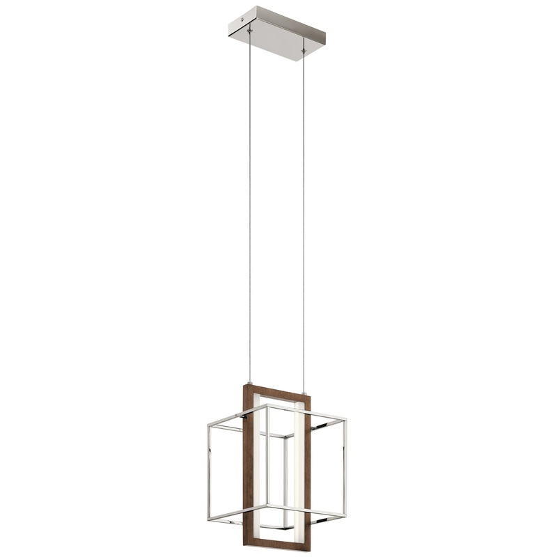 Kichler 84045 Viho LED Pendant, Polished Nickel