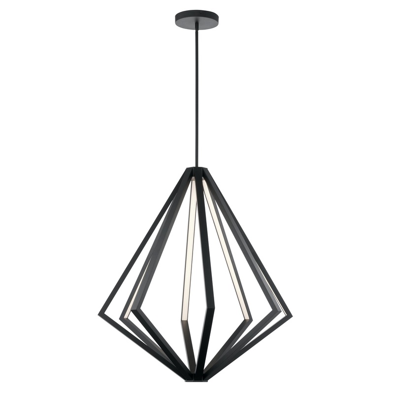 Kichler 84087 Everest LED Pendant, Matte Black