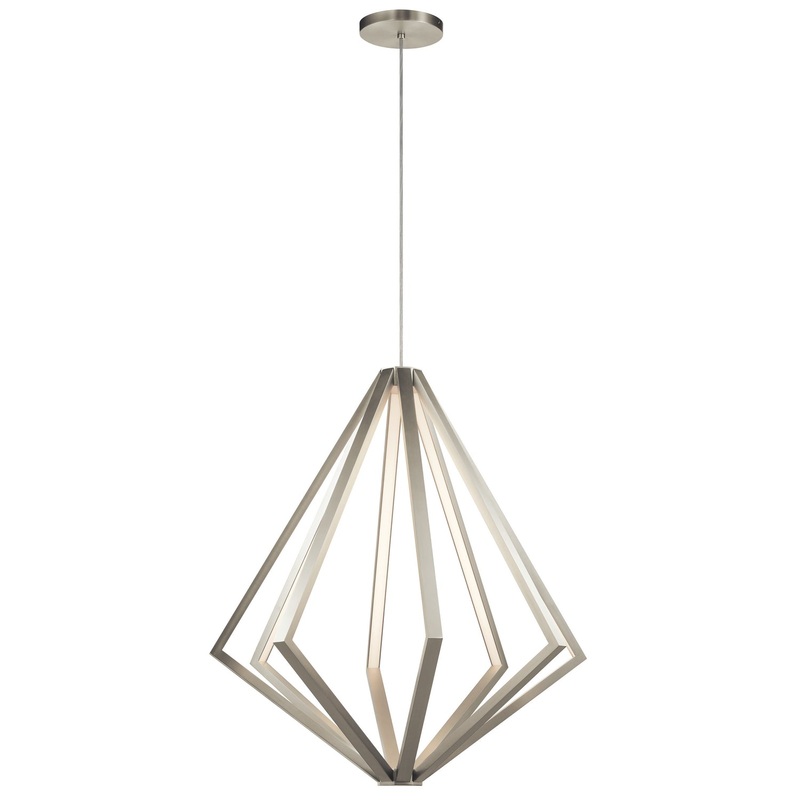 Kichler 84089 Everest LED Pendant, Satin Nickel (Discontinued)