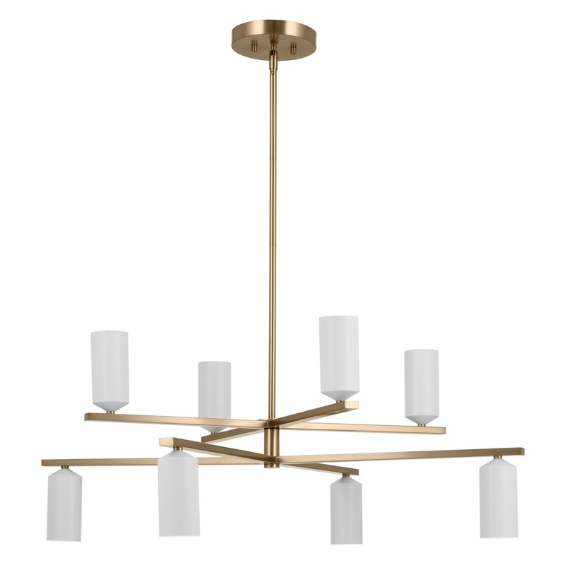 Kichler 52532CPZWH Gala LED Chandelier, Champagne Bronze