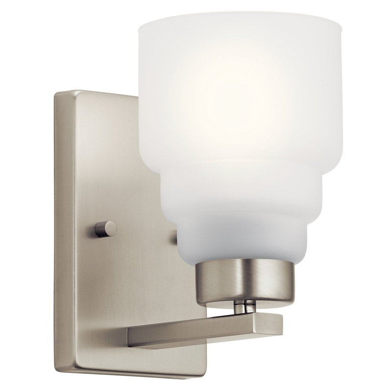 Kichler 55010NI Vionnet One Light Wall Sconce, Brushed Nickel (Discontinued)