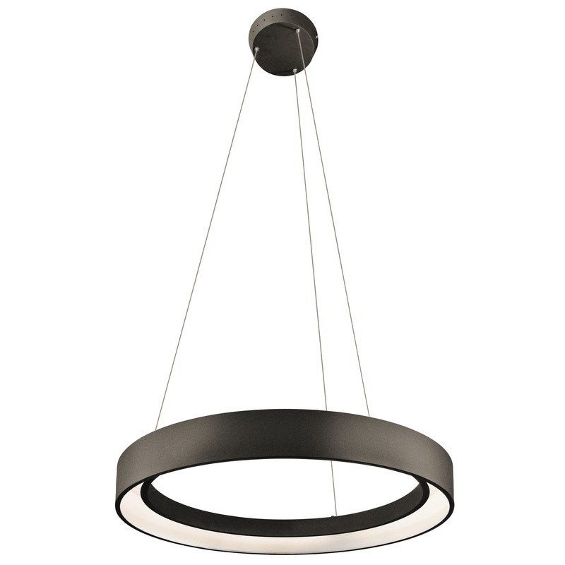 Kichler 83455 Fornello LED Pendant, Textured Black